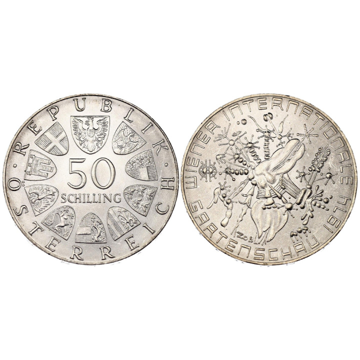 Austria 10 Szylingów - PAKIET 100 SZTUK RÓŻNE ROCZNIKI