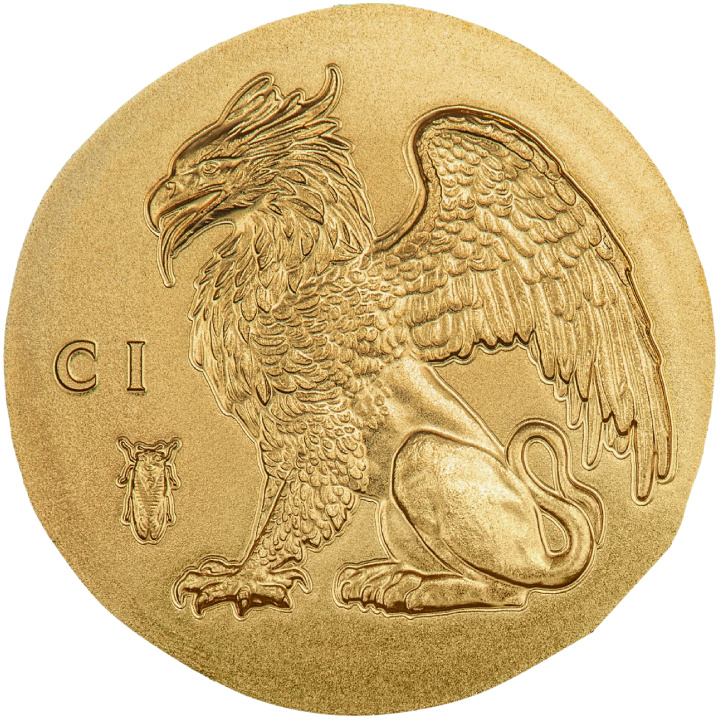 Cook Islands: Gryphon 0,5 gram Gold 2024 Silk Coin