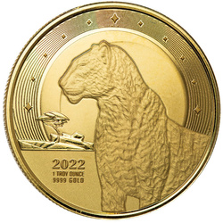 Ghana: African Leopard 1 uncja Złota 2022 Proof