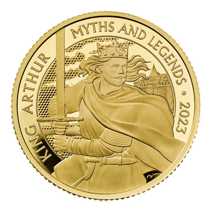 Mythes et légendes : Le roi Arthur 1/4 once d'or 2023 Proof