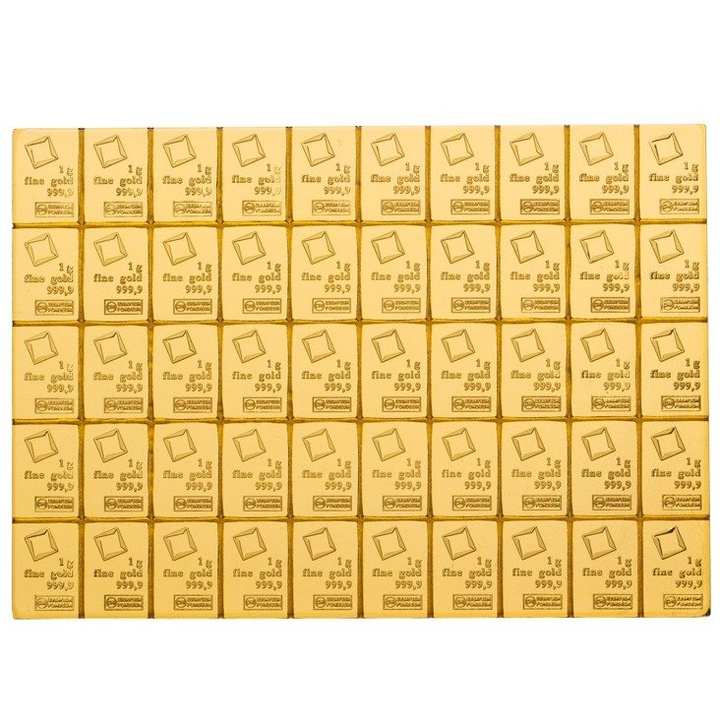 Valcambi CombiBar 50 x 1 g oro