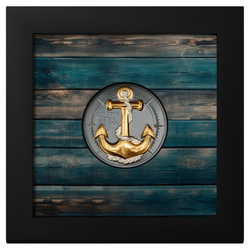  Cook Islands: The Journey Anchor - Rough Storms 2 oz Silver 2025 Gilded Black Proof 