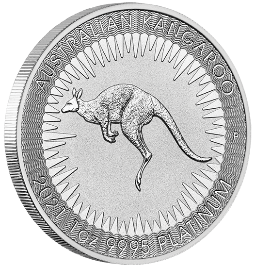 Australijski Kangur 1 uncja Platyny PAKIET 10 SZTUK 2021