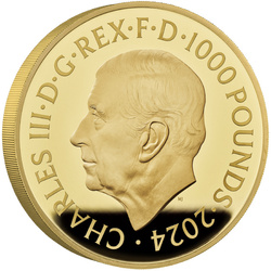 Royal Mint Lunar: Anno del Drago 1000 grammi d'oro 2024 Proof