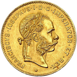 Austria: 4 Floreny / 10 Franków Złoto Różne Roczniki