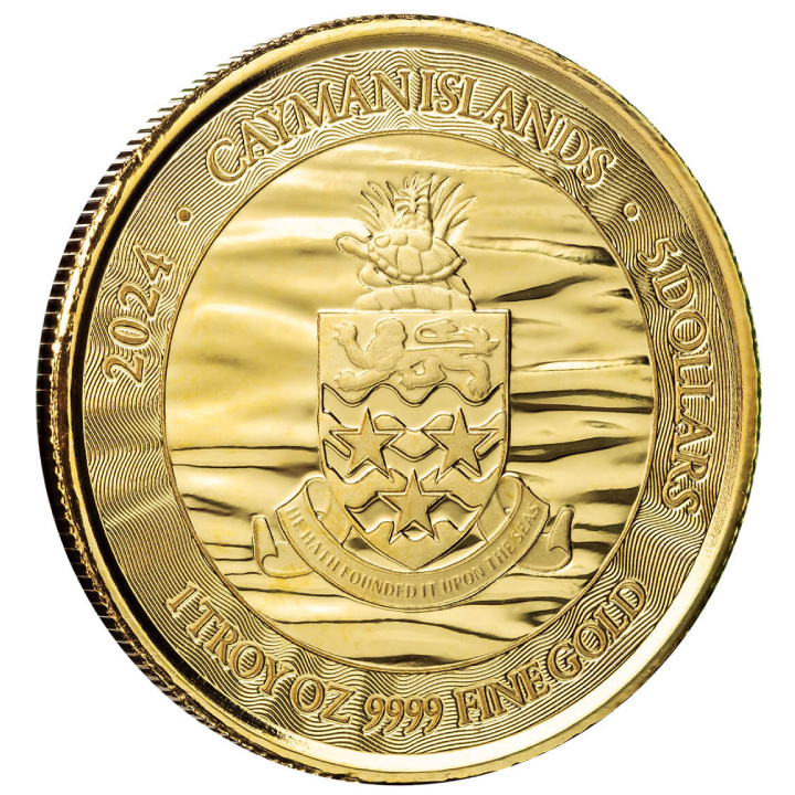 Cayman Islands: Stingray 1 uncja Złota 2024 Prooflike