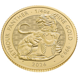 The Royal Tudor Beasts: Seymour Panther Gold Coin 1/4 oz 2026