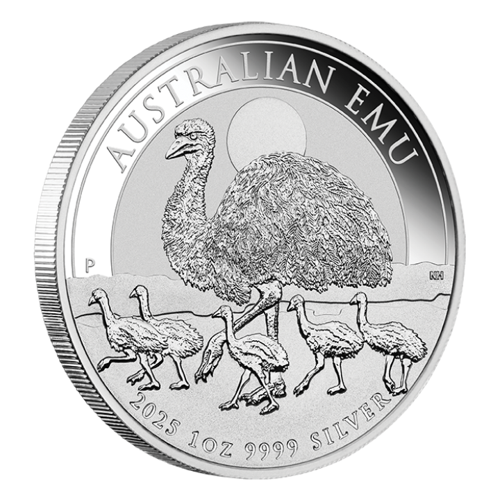 Australijski Emu 1 uncja Srebra 2025 MS 70 NGC First Day of Issue