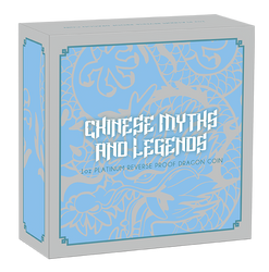 Mythes et légendes chinois : Dragon 1 once de platine 2022 Proof