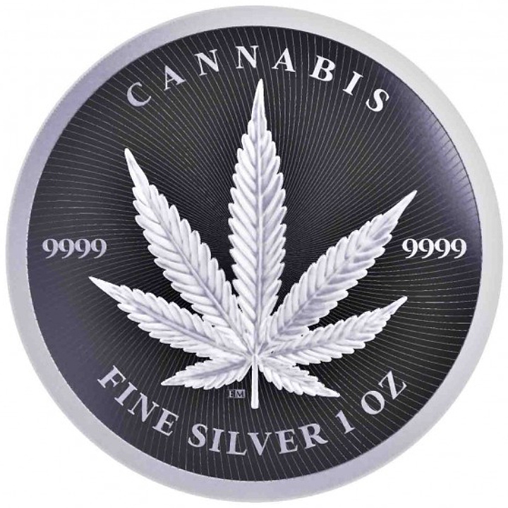 Czad: Cannabis 1 oz Silber 2024 Coin