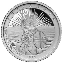Lot de 6 pièces Britannia Argent 2025 Proof
