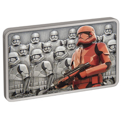 Niue: Star Wars Guardias del Imperio - Sith Trooper de color 1 oz Plata 2021 Acabado Antiqued