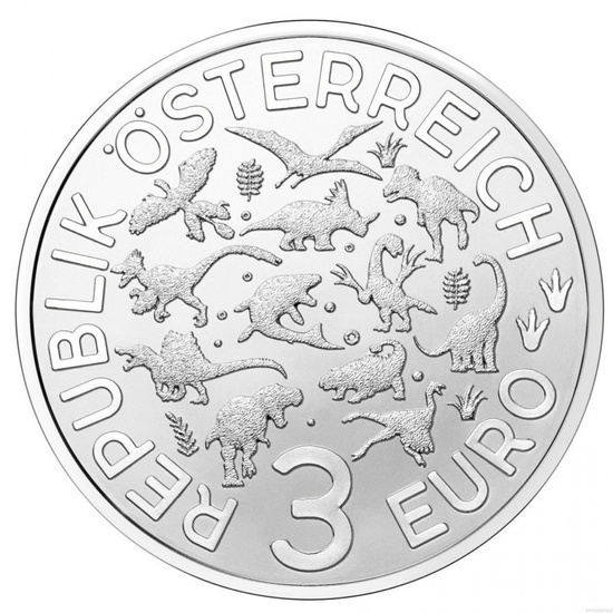 Argentinosaurus huinculensis coloreado 3 Euro Cobre 2021