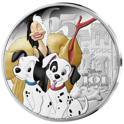 Silver Coin Disney - 101 Dalmatians Colorized 10 Euro 2026 Proof
