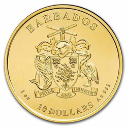 Barbados: Polpo 1 oncia d'oro 2021