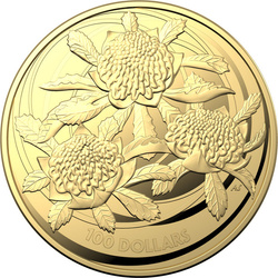 Flores Silvestres de Australia: Waratah 1 oz Oro 2022