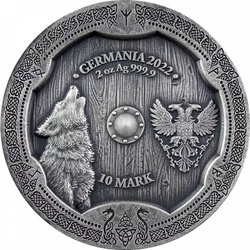 Valkyries: Hildegard kolorowana 2 uncje Srebra 2022 Ultra High Relief
