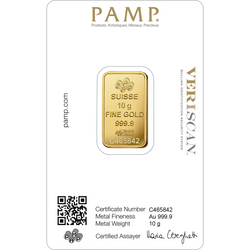 PAMP Lady Fortuna Veriscan 10 g Goldbarren