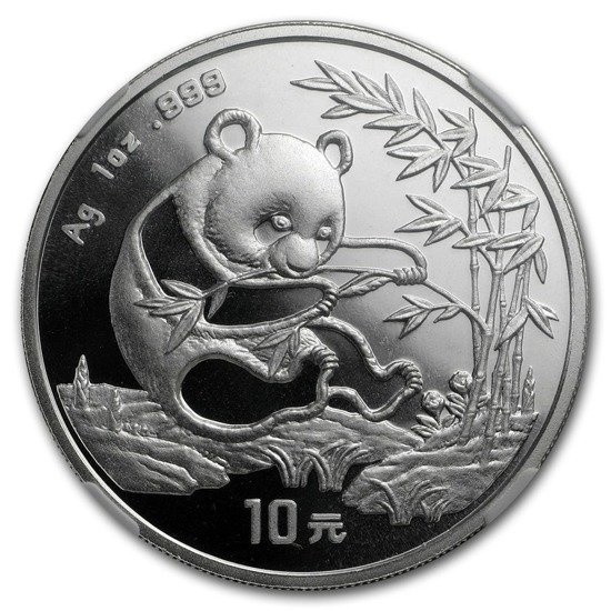 China Panda 1 oz Silber 1994