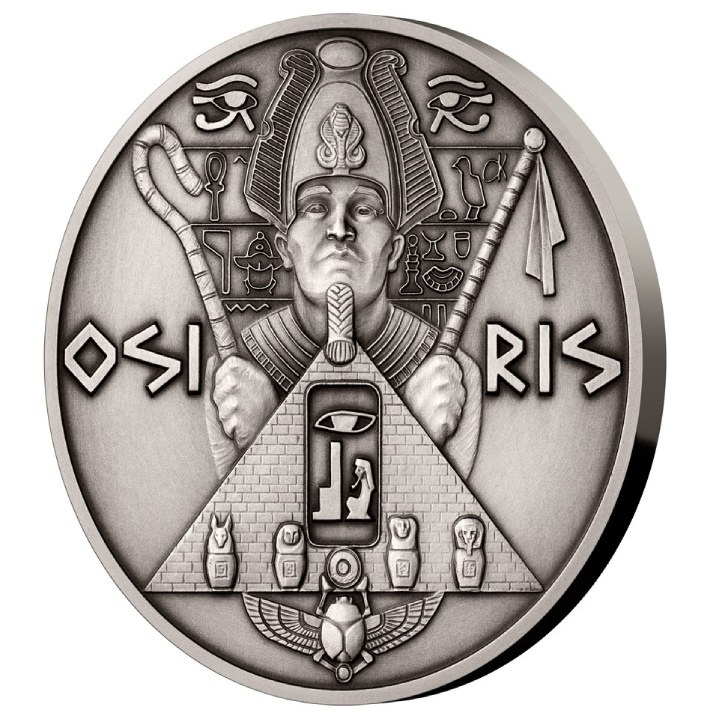 Niue: Universal Gods - Osiris 5 oz Silber 2022