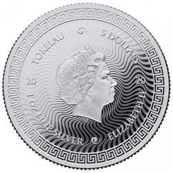 Tokelau: Icon Mona Lisa 1 uncja Srebra 2021