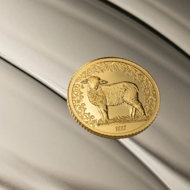 Monedă de Aur Lunar Year of the Sheep 0,5 g 2027 Proof