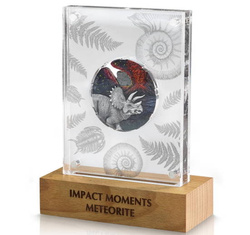 Niue: Impact Moments – Meteorite barevný 2 unce stříbra 2021 High Relief Antique Finish