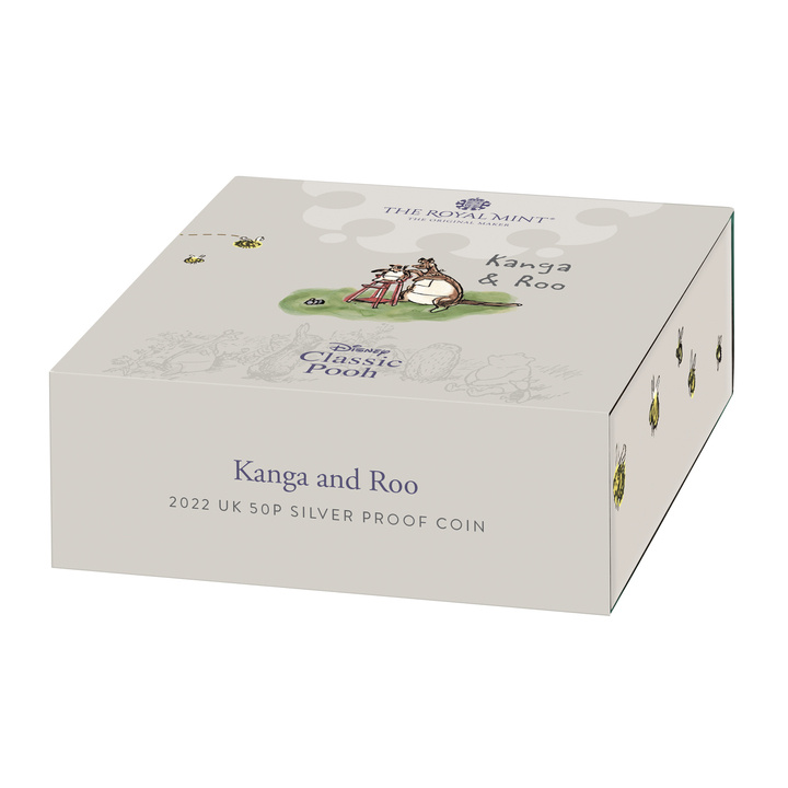 Winnie l'ourson - Kanga et Roo coloré Argent 2022 Proof