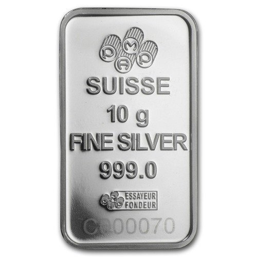 10 gramů stříbrný slitek Pamp Suisse Buddhismus