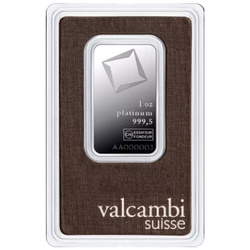 Valcambi 1 oz Platin Barren