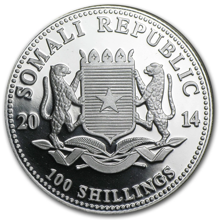 African Wildlife: Elefante Somalí 1 oz Plata 2014 African Wildlife: Elefante Somalí 1 oz Plata 2014 marca privy de caballo