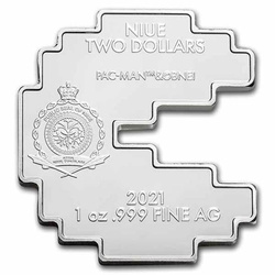 Niue: PAC-MAN coloreado 1 oz Plata 2021 Proof
