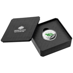 Krása, bohatství a vzácnost: Daintree Rainforest barevná 1 unce stříbra 2022 Proof Domed Coin
