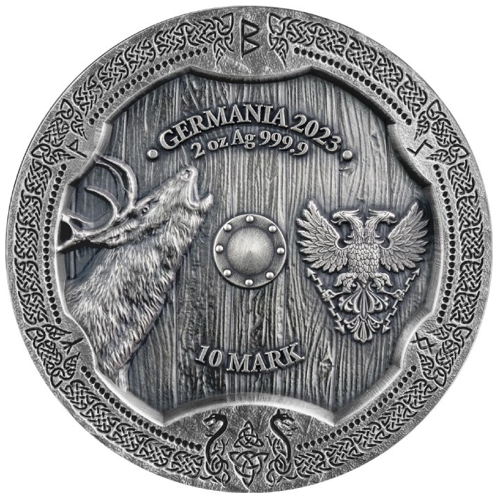 Valkyries Ostara colorată 2 oz argint 2023 Ultra High Relief