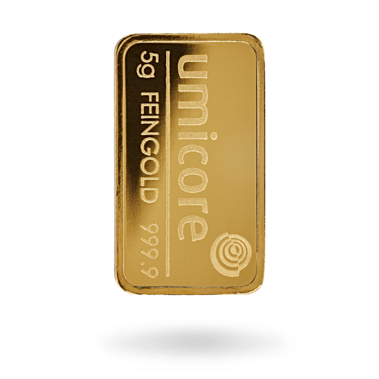 Lingote de oro de 5 gramos