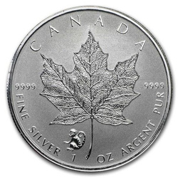 Hoja de Arce Canadiense 1 oz Plata 2016 Mono Privy