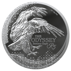 The Odyssey Of The Sky - Bateleur Eagle 1 Onza Plata 2025 Proof