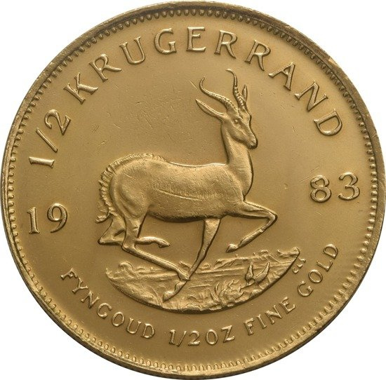 Krugerrand 1/2 oz Oro 1983