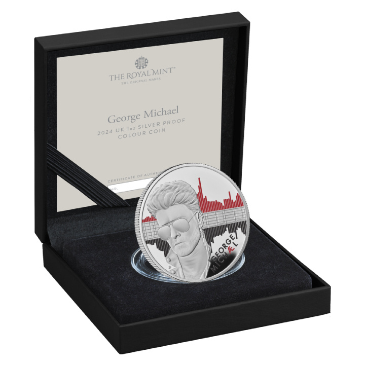 George Michael coloured 1 oz Silver 2024 Proof