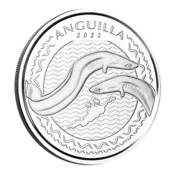 Anguilla: Eel 1 oz Silber 2022