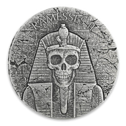 Republic of Chad: ERS Ramesses II: Afterlife 2 oz Silber 2017 Antiqued Coin