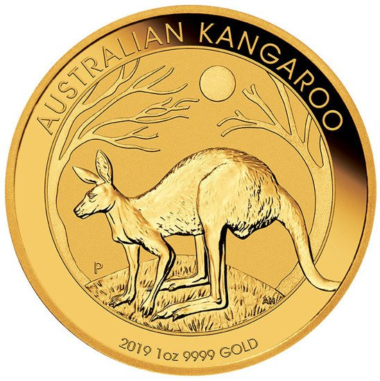 Australisches Känguru 1 oz Gold 2019 PAKET 5 Stück
