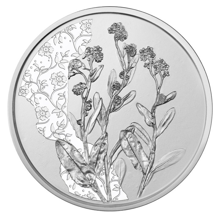 The forget-me-not 10 Euro Srebro 2023
