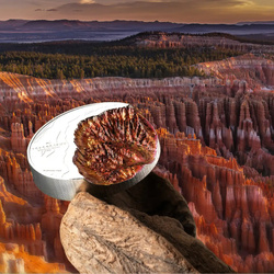 Srebrna Moneta Topography – Bryce Canyon kolorowana 5 uncji Srebra 2026 Proof