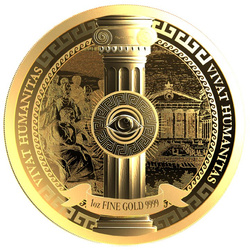 Niue: Vivat Humanitas 1 oncia d'oro 2023 Prooflike