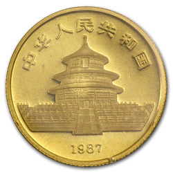 China Panda 1/4 oz Gold 1987-S