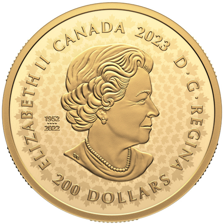 Canada: Grandi cacciatori - Orso grizzly $200 Oro 2023 Moneta Proof Ultra High Relief