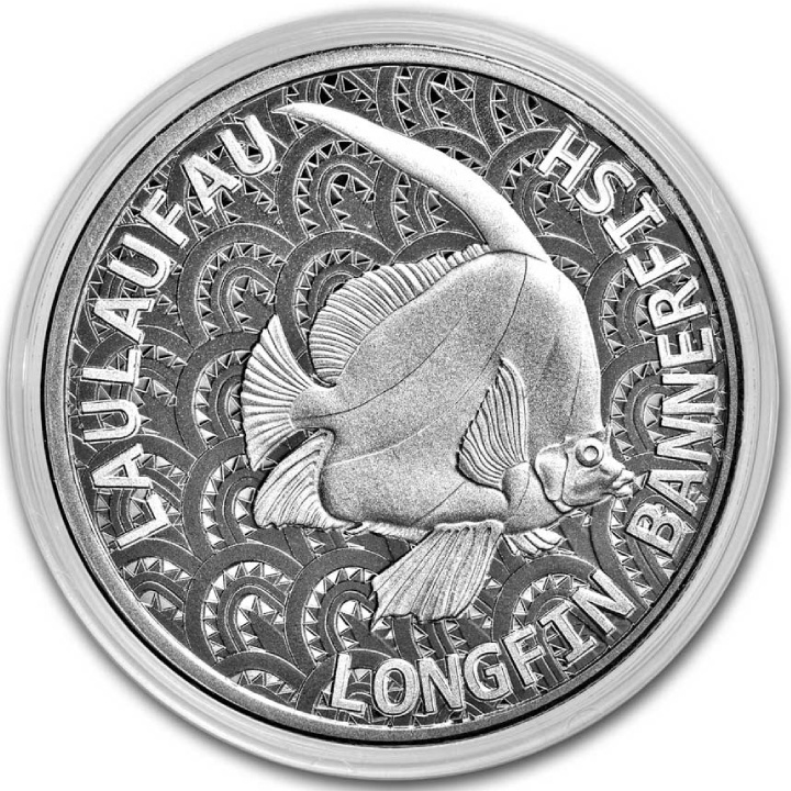 Tokelau: Longfin Bannerfish 1 oz Silver 2024