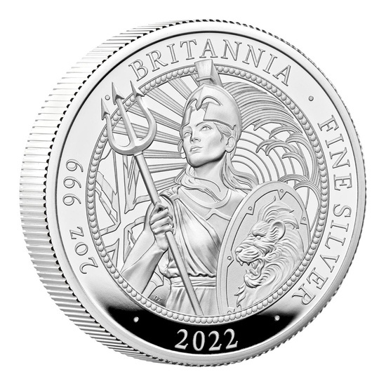 Britannia 2 unce stříbra 2022 Proof