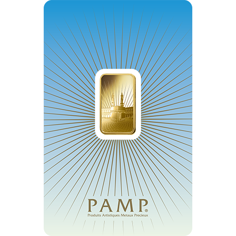 5 grammi Lingotto d'oro Pamp Suisse Islam